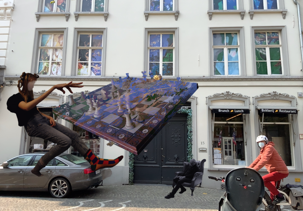 Augmented Reality Wandering Windows Façade